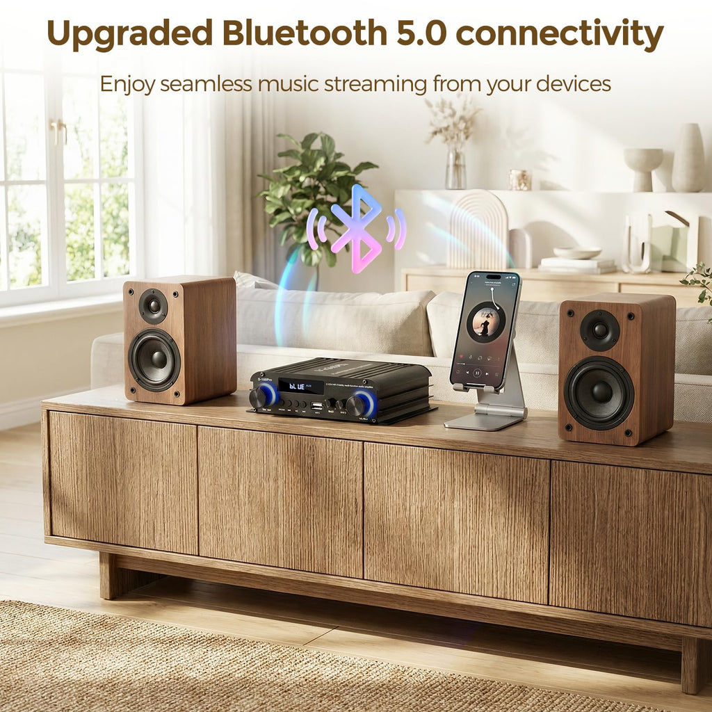 2.1 Channel Stereo Audio Amplifier Bluetooth 5.0 with Remote R26790