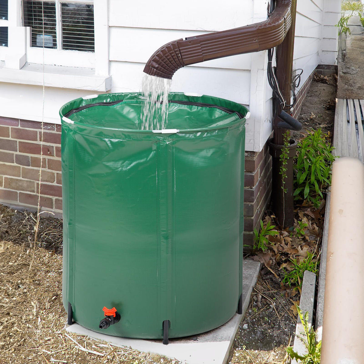 50 Gallon Foldable PVC Rain Barrel with Filter P74890