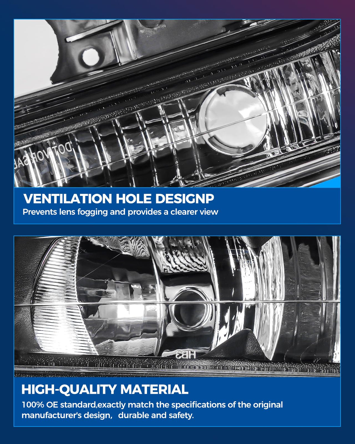 Chrome Headlight Assembly V839011