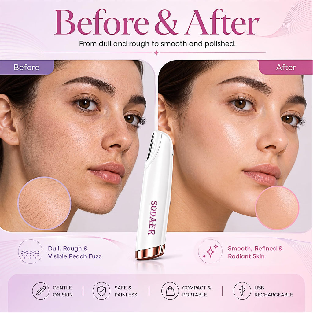 Facial Hair Remover with LED Light U209453