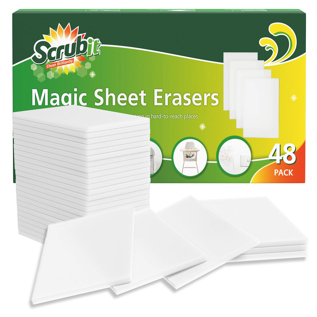 48 Pack Melamine Sponge Eraser Sheets B1085