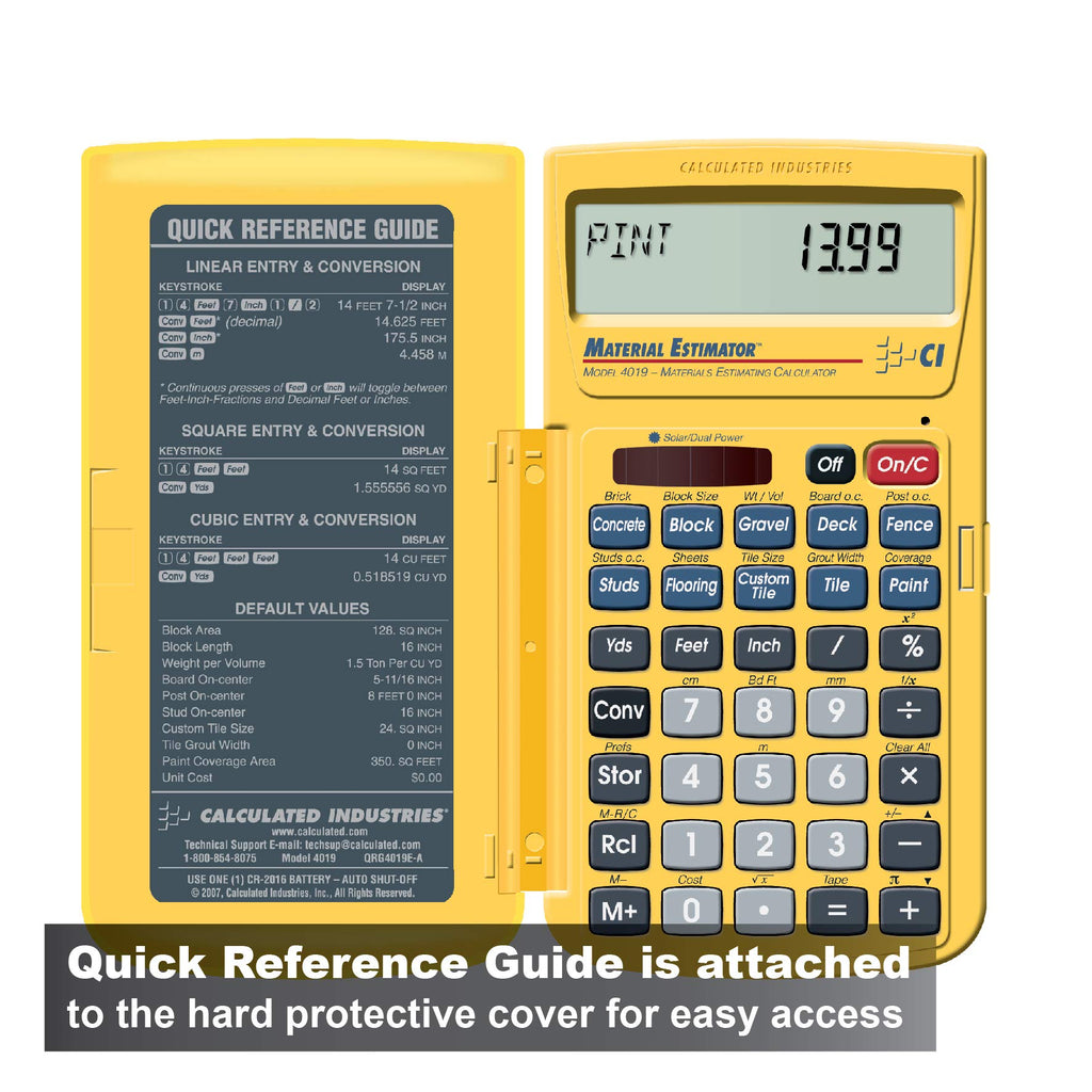 Construction Calculator & Material Estimator Calculator Q886324