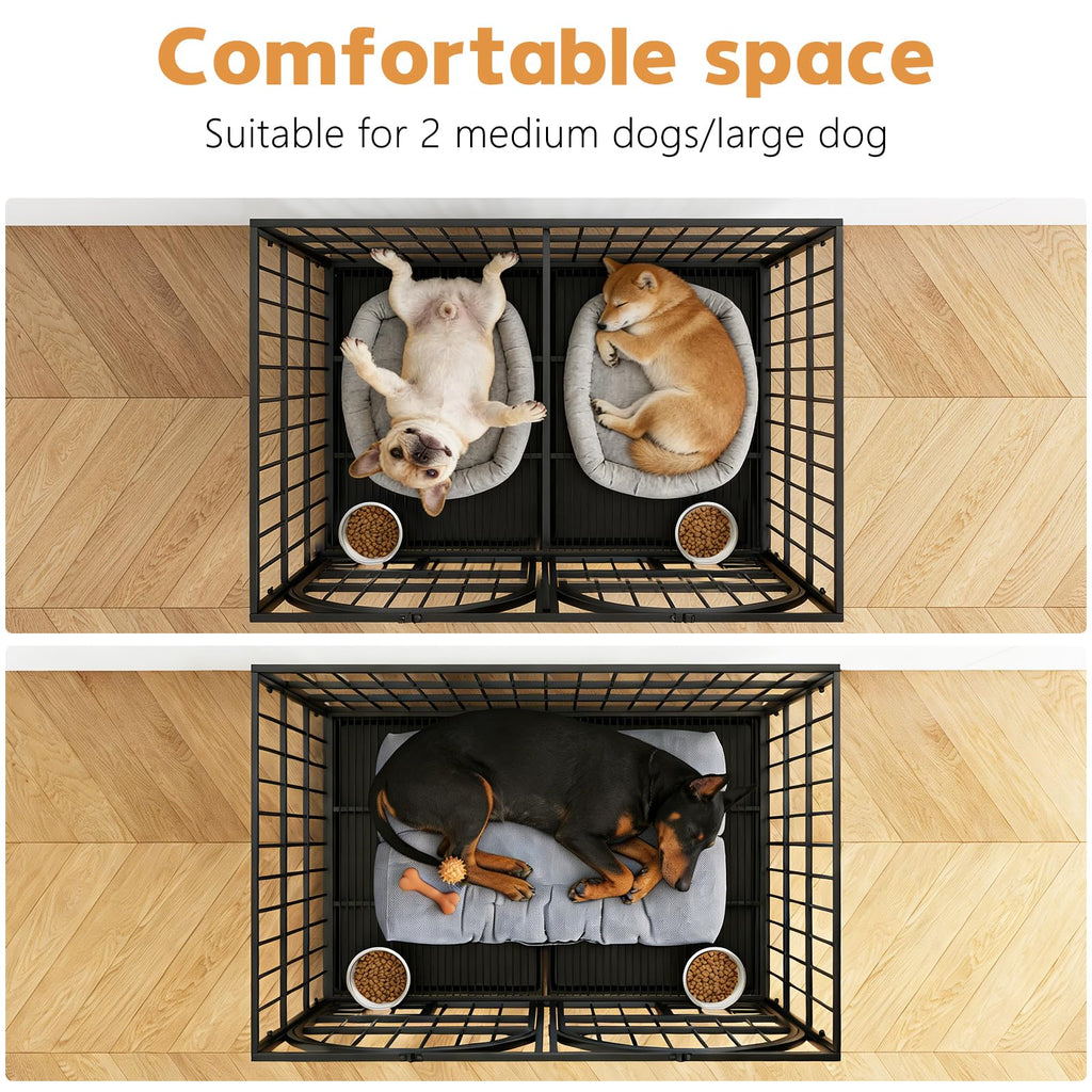 42" Heavy Duty Metal Dog Crate with Divider N76074