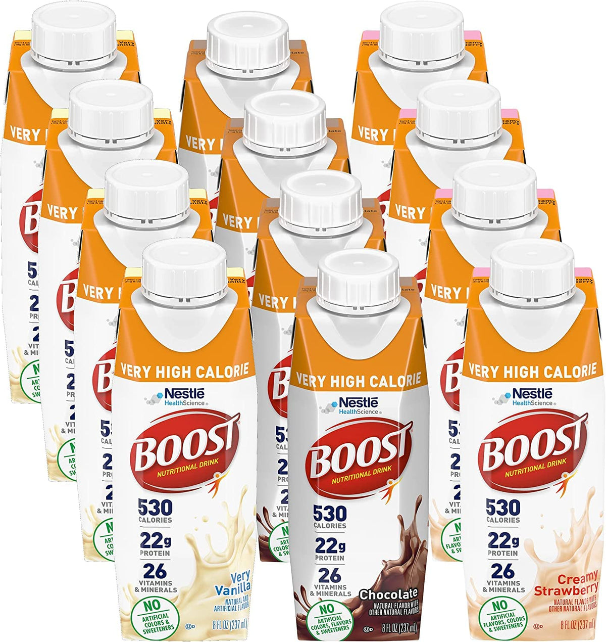 Very High Calorie Nutritional Drink Variety Pack, 12 Count R301