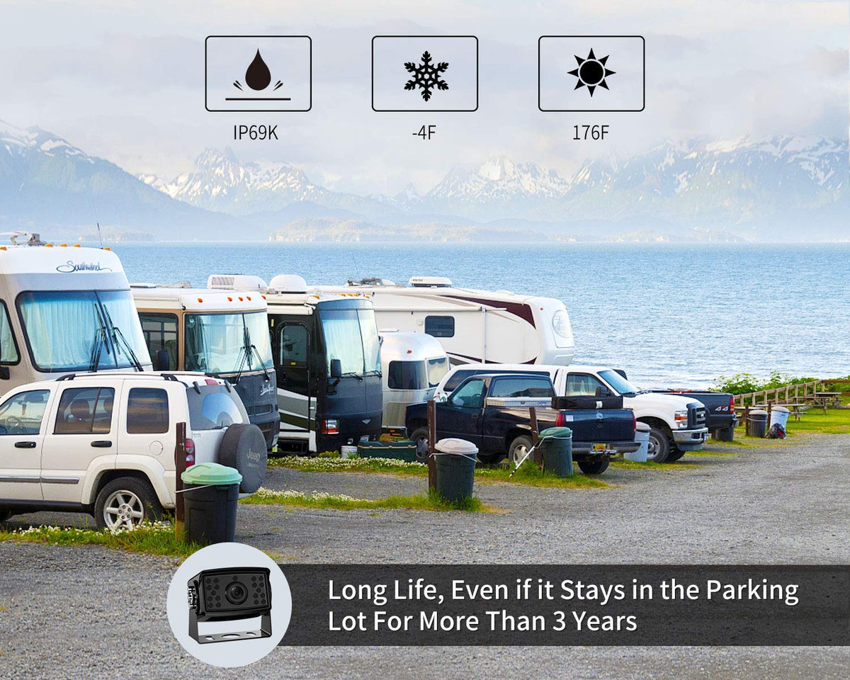 Wired Backup Camera System with 7" Monitor B699082