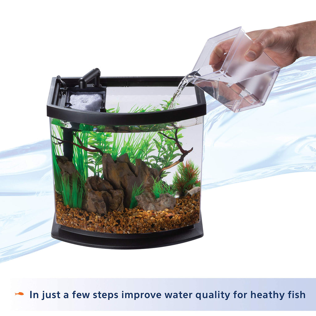 White 2.5 Gallon Aquarium Fish Tank Kit Q266