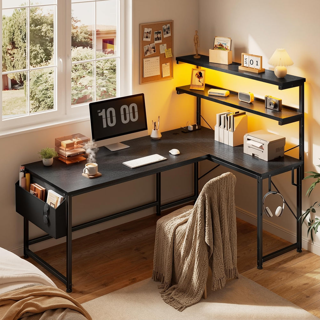53" L Shaped Gaming Desk Q583262
