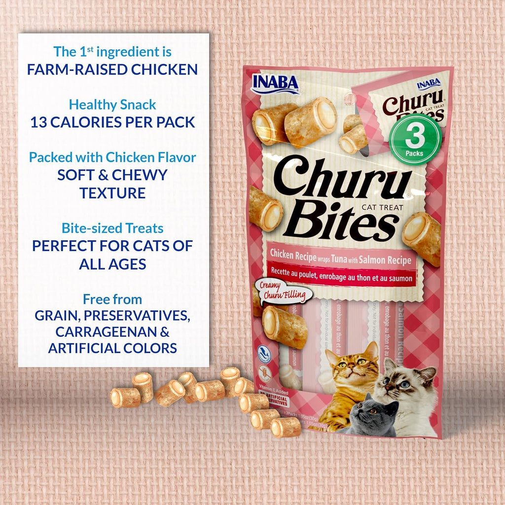Soft Baked Chicken Cat Treats with Green Tea Extract, 12 Tubes L980