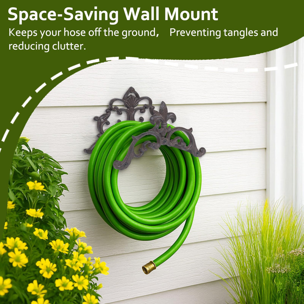 Cast Iron Wall Mount Hose Holder D9606