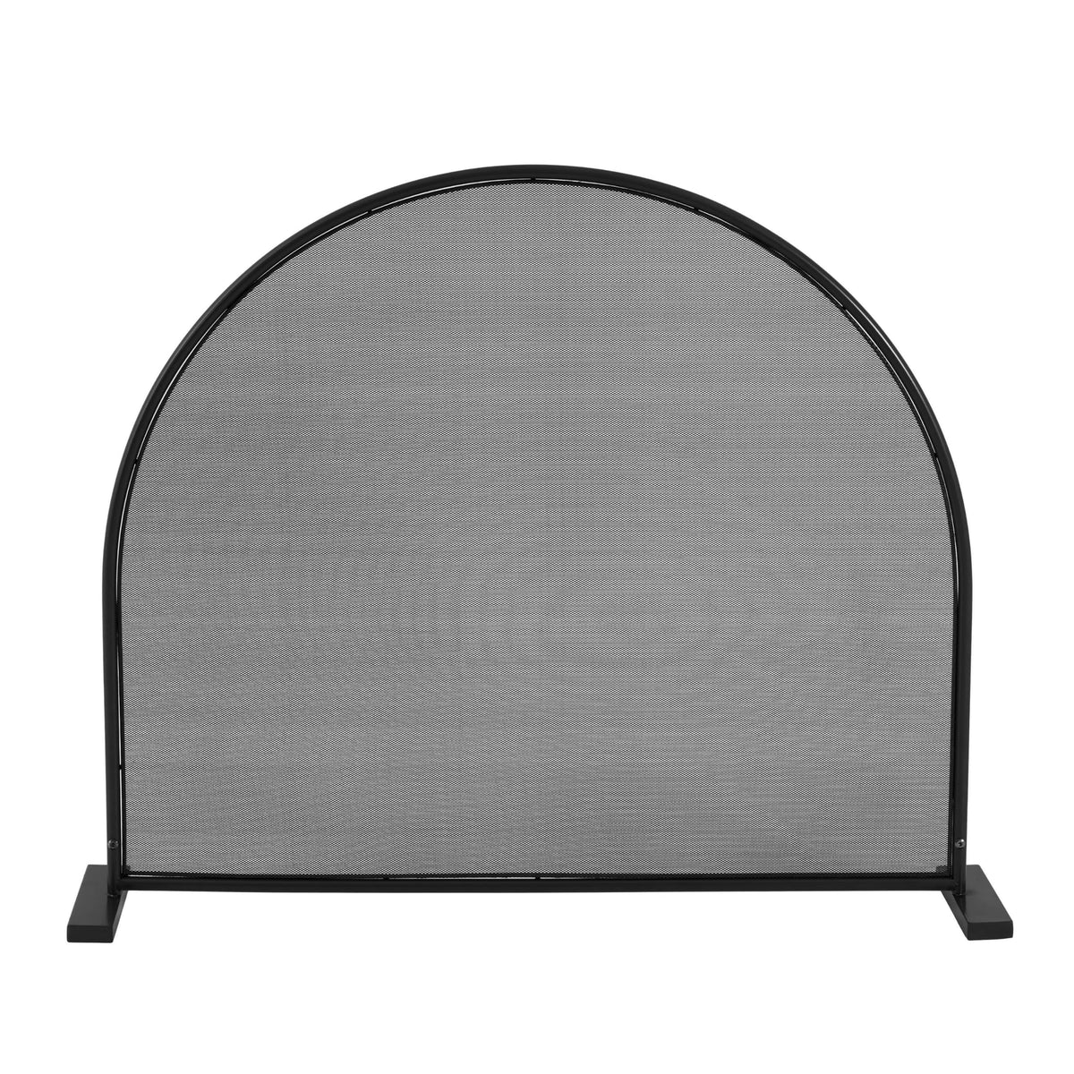 Black Freestanding Fireplace Screen V277118