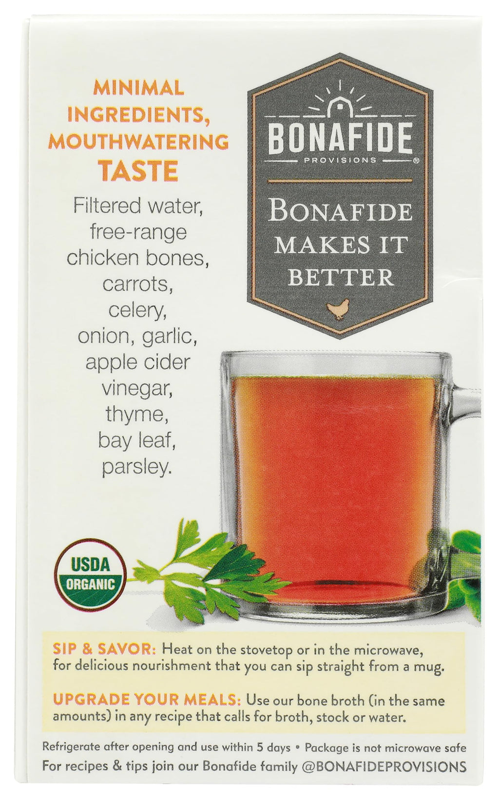 Chicken Bone Broth No Salt Added Organic 16.9 Ounce K2759