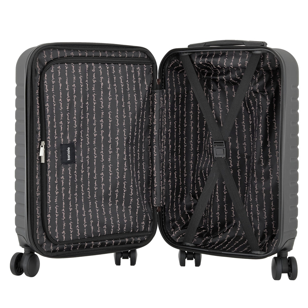 22" Hardside Carry-On Luggage, Black B50908