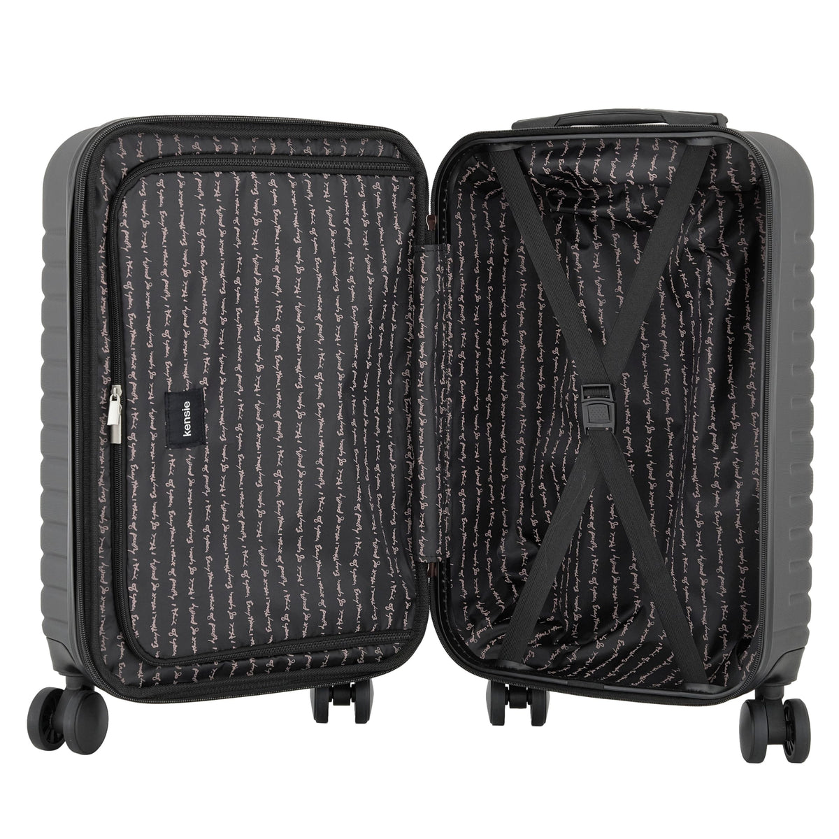 22" Hardside Carry-On Luggage, Black B50908