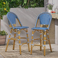 29.5" PE Rattan Bar Stool Set of 2 J93395