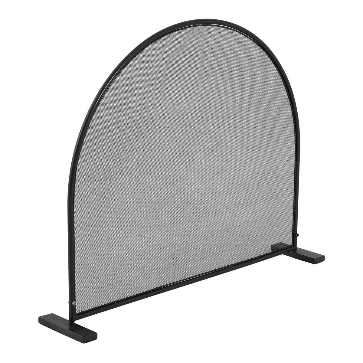 Black Freestanding Fireplace Screen V277118